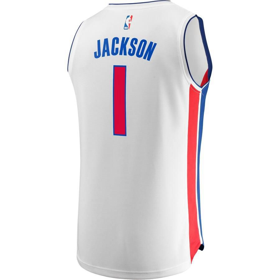 Detroit Pistons Reggie Jackson Fanatics Branded Replica Fast Break Association Jersey Mens - White | Ireland Z6037D0