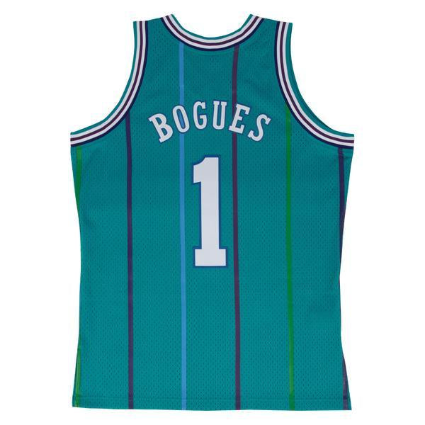 Mens Muggsy Bogues Charlotte Hornets 1992-93 Swingman Replica Jersey By Mitchell & Ness