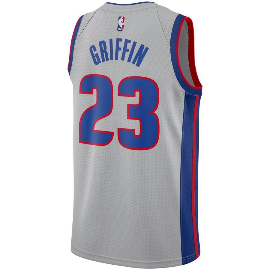 Detroit Pistons Blake Griffin Nike Replica Swingman Statement Jersey Mens - Silver | Ireland P2228R0