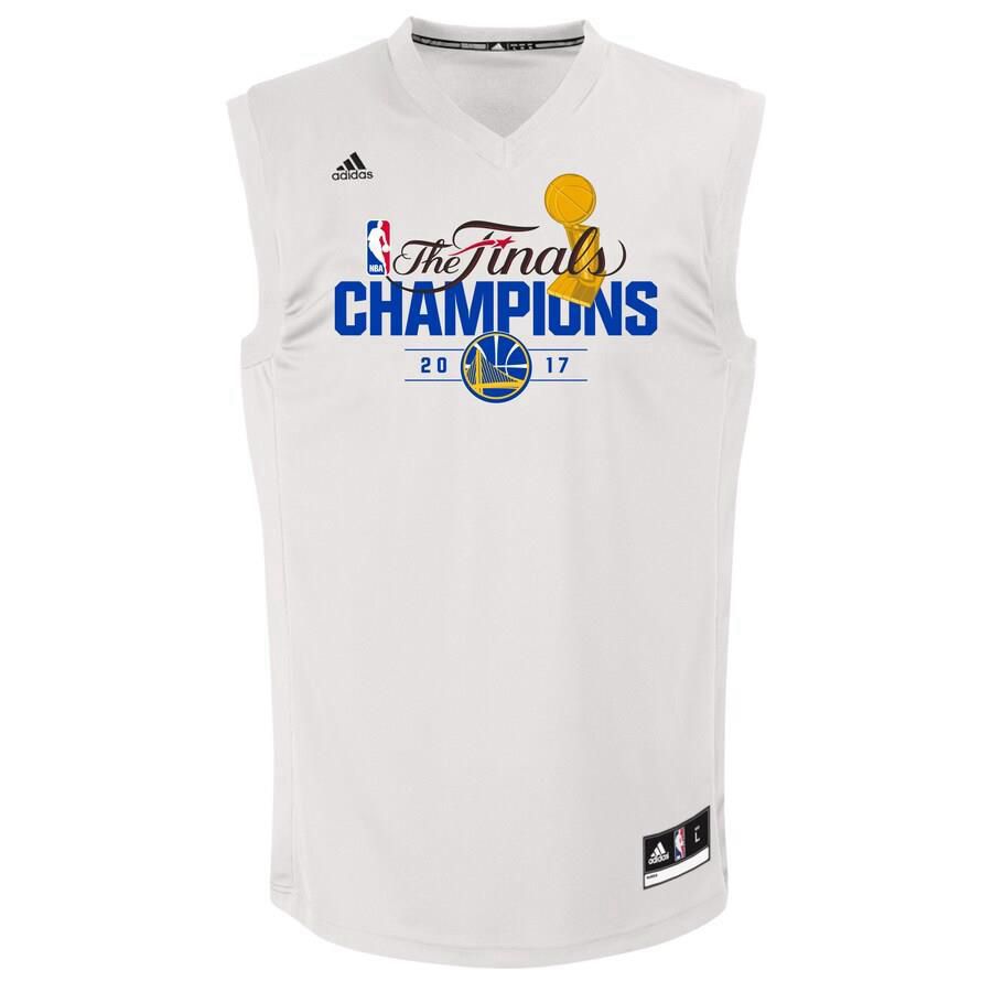 Golden State Warriors Kevin Durant Adidas Replica 2017 NBA Finals Champions Fashion Jersey Mens - White | Ireland C6136F7