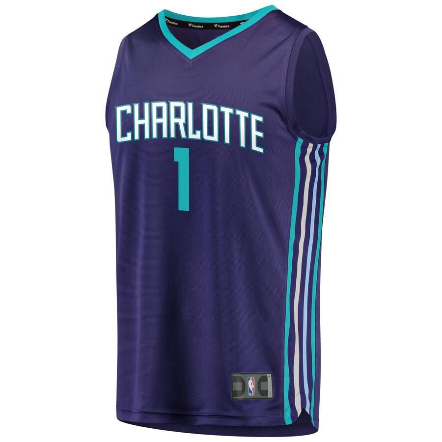 Charlotte Hornets Malik Monk Fanatics Branded Replica Fast Break Player Statement Jersey Mens - Purple | Ireland T6717R2