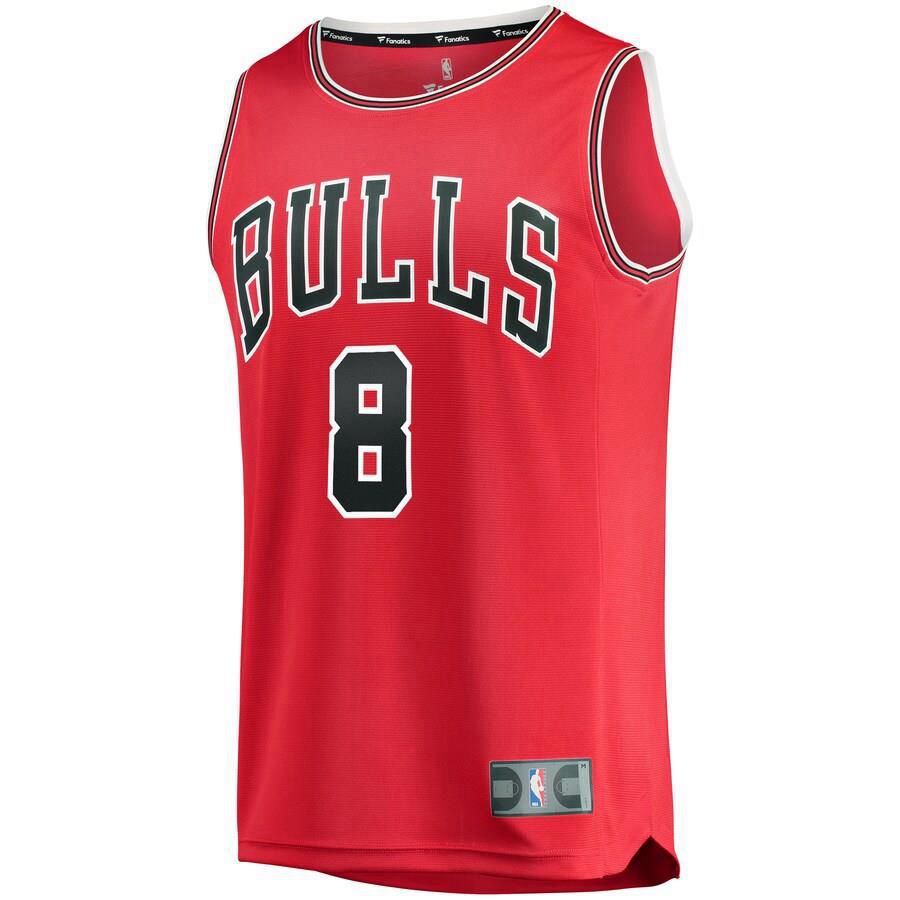 Chicago Bulls Zach LaVine Fanatics Branded Replica Fast Break Icon Jersey Mens - Red | Ireland N4790P2